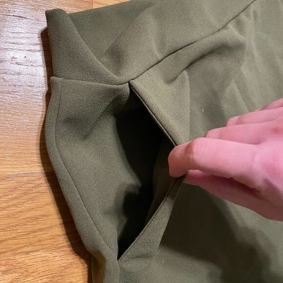 Forever 21 Army Green High Waisted Faux Skirt - Picture 4 of 9